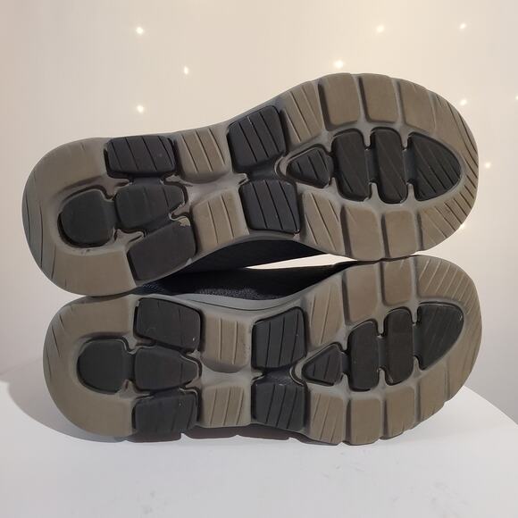 Skechers GO Walk Qualify Goga Mat Mesh Charcoal Black Sneakers Mens Size 8 Shoes - Picture 10 of 12